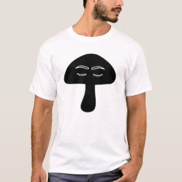 T-shirt Silhouette du visage du champignon couché