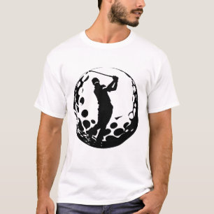 T-shirt Silhouette d'un golfeur en plein swing