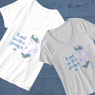 T-shirt Silhouette d'une femme enceinte avec citation