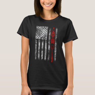 T-shirt Silhouette Fuse Cuvée Drapeau Américain