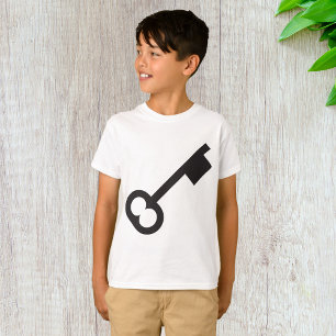 T-shirt Silhouette minimaliste à clé Vintage