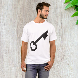 T-shirt Silhouette minimaliste à clé Vintage