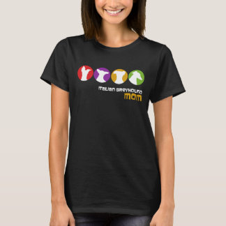 T-shirt Silhouette moderne rétro Italien Greyhound