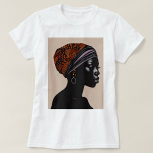 T-shirt Silhouette noire Africaine Américaine