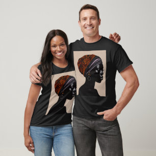 T-shirt Silhouette noire Africaine Américaine