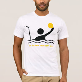 T-shirt silhouette noire du joueur de water-polo
