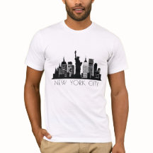 Silhouette Noire Et Blanche De New York