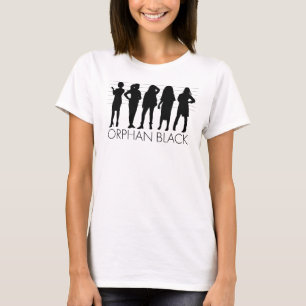 T-shirt Silhouette orpheline de caractère du noir