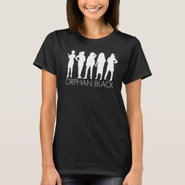 T-shirt Silhouette orpheline de caractère du noir | (Devant)