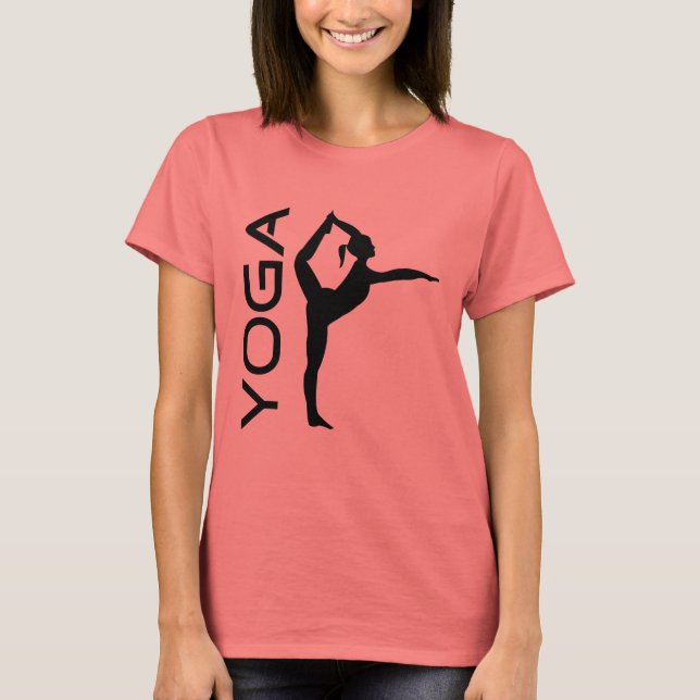 T-shirt Silhouette Pose Yoga (Devant)