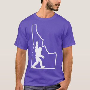 T-shirt Silhouette Rock and Roll État de l'Idaho Sasquatch