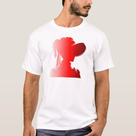 T-shirt Silhouette rouge 1800s Mode Angleterre Femme 2