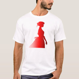T-shirt Silhouette rouge 1800s Mode femme 7