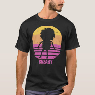 T-shirt Silhouette Sasquatch Sneaky Distressed Sunset Vapo