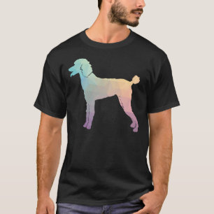 T-shirt Silhouette standard de race de chien de caniche re