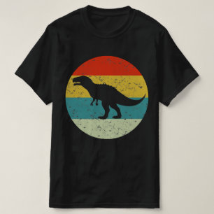 T-shirt silhouette vintage rétro de dinosaure les années 7