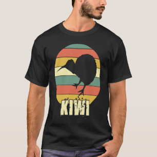T-shirt Silhouette Vintage rétro Kiwi