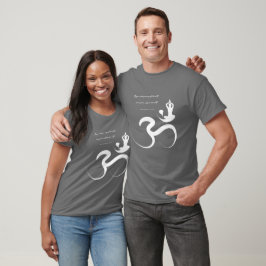 T-shirt Silhouette Zen Simple Yoga & Calligraphie Om/Aum