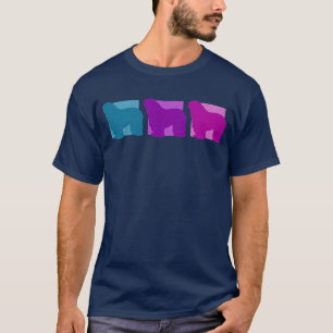T-shirt Silhouettes colorées de Bergamasco