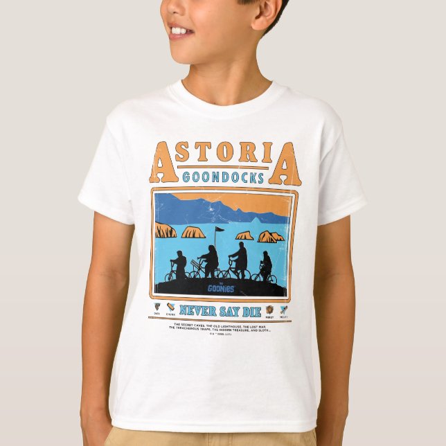 T-shirt Silhouettes des Goonies sur les Goondocks d'Astori (Devant)