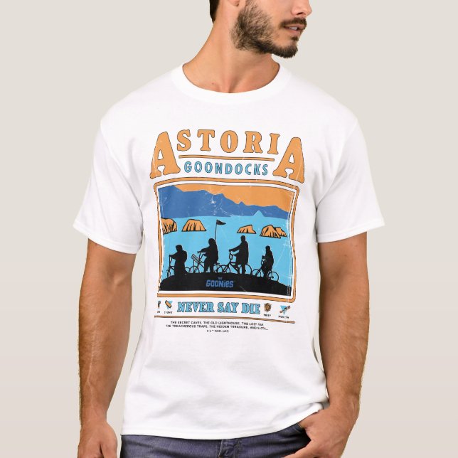 T-shirt Silhouettes des Goonies sur les Goondocks d'Astori (Devant)
