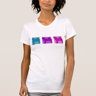 T-shirt Silhouettes finlandaises colorées de Spitz