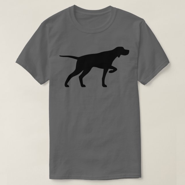 T-shirt Silhouettes Pointer Dog (Design devant)