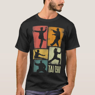 T-shirt Silhouettes Tai Chi Martial Art Shadowboxer