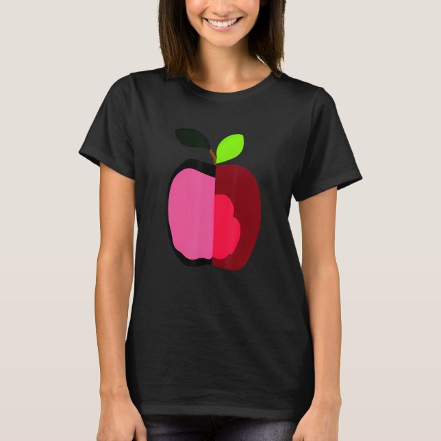 T-shirt silly Apple vegetarian (Devant)