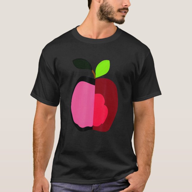 T-shirt silly Apple vegetarian (Devant)
