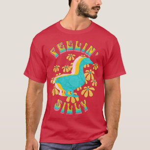 T-shirt Silly Goose Shirt Funny Migny Retro Wavy