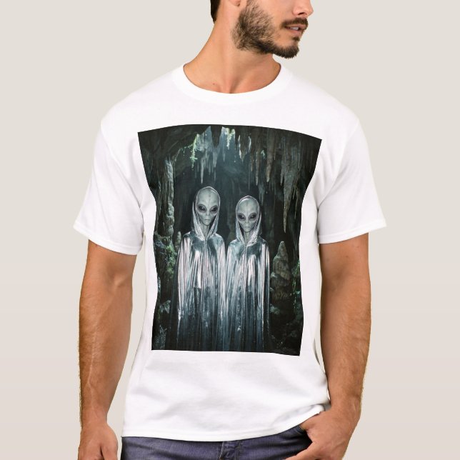 T-shirt Silver Cloak Visitors – Cave of Contact (Devant)