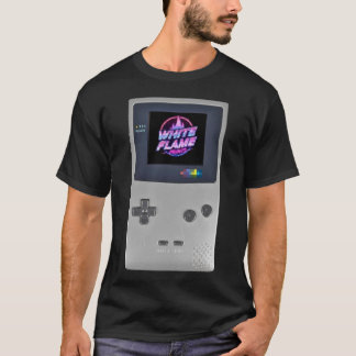 T-shirt SILVER Handheld Gaming Console Retro 90s Gamer Nos