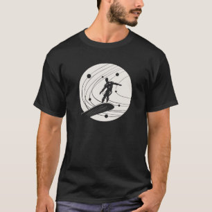 T-shirt Silver Surfer minimaliste blanc