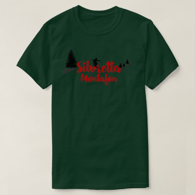 T-shirt Silvretta Montafon Long Ski (Design devant)