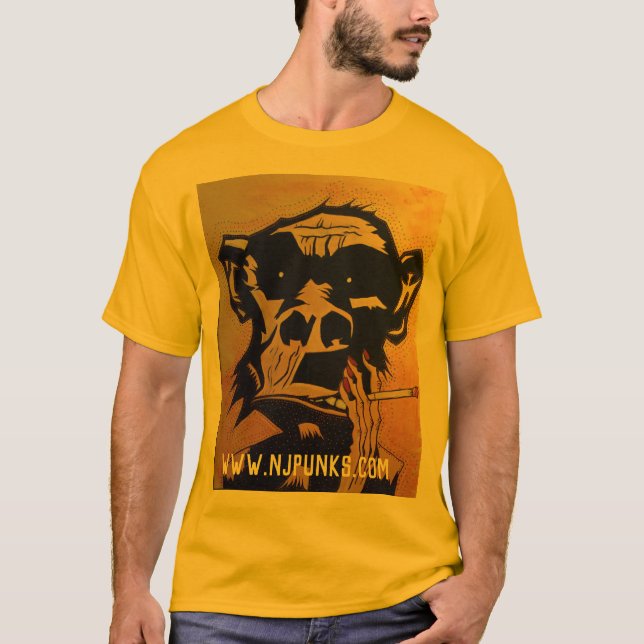 T-shirt simien de tabagisme (Devant)