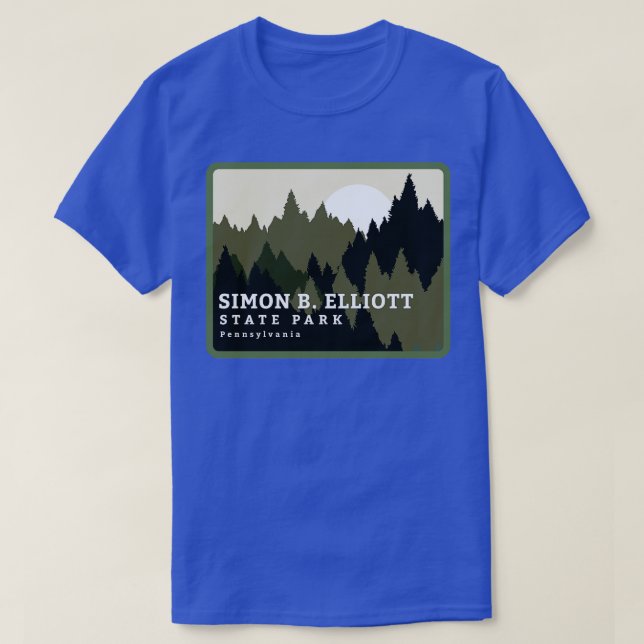 T-shirt Simon B Elliott State Park Pennsylvanie Forest Sun (Design devant)