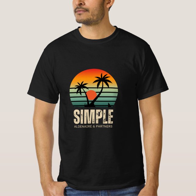 T-shirt Simple Aldenaire et partenaires (Devant)