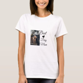 T-shirt Simple animal coloré ajouter nom photo chien maman