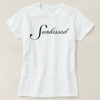 T-shirt Simple chic et jolie écriture Sunkissed