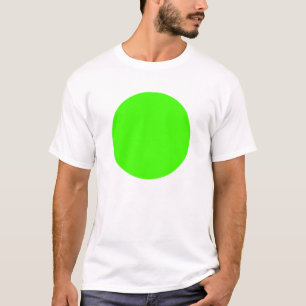 T-shirt Simple Circle - Chartreuse