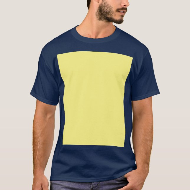 T-shirt simple couleur solide minimale personnalisée   (Devant)
