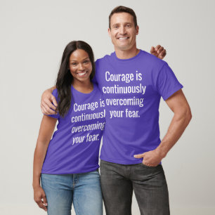 T-shirt simple Courage