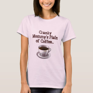 T-shirt simple de café de l'ol de la maman