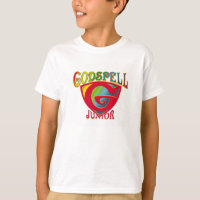 T-shirt simple de logo de "Jr. de Godspell" de