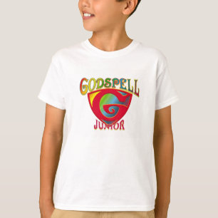 T-shirt simple de logo de "Jr. de Godspell" de