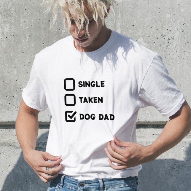 T-shirt Simple drôle case à cocher simple, prise, chien pè (Créateur téléchargé)