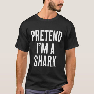 T-shirt Simple Easy Pretend Je suis un costume d'Halloween