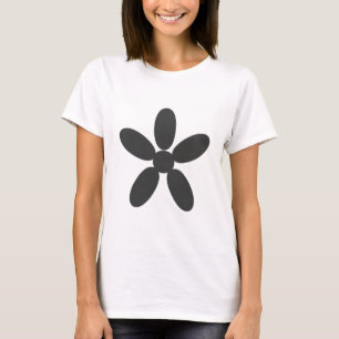 T-shirt simple Fleur Argent
