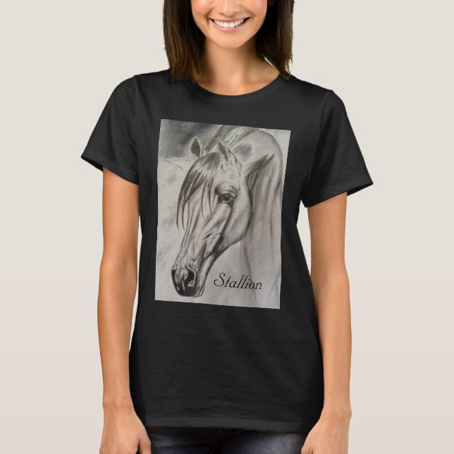 T-shirt simple gainé par short d'étalon (Devant)